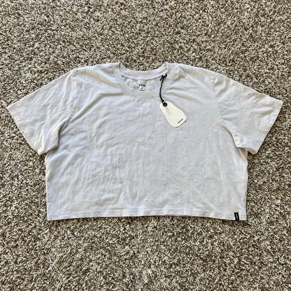 Prana Everyday Crop Tee Women's L Luminous Relaxed Fit Premium Softness Organic - Picture 4 of 9